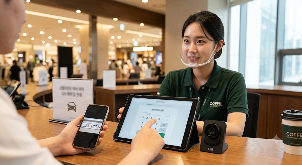 Get parking discounts at Korean cafes