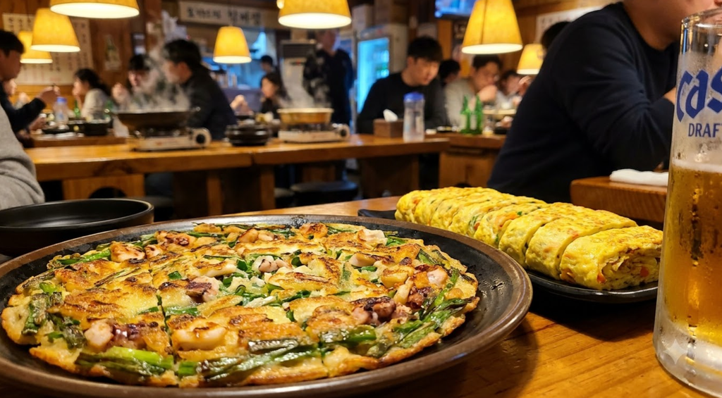 popular Korean anju dishes at a pub