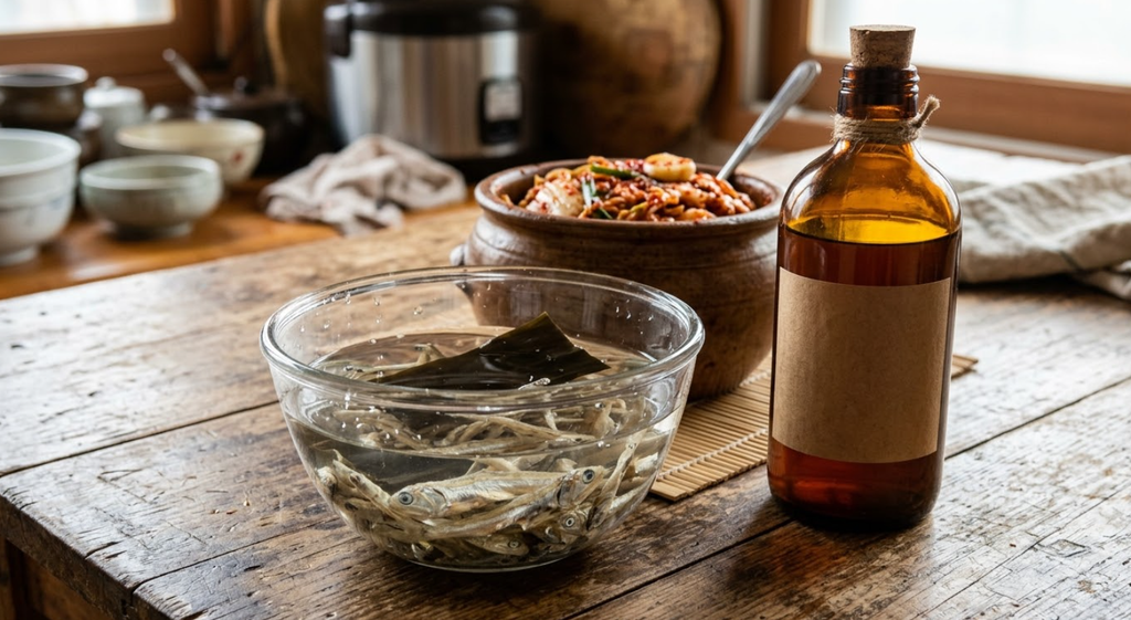 anchovy broth and fish sauce hidden in Korean food